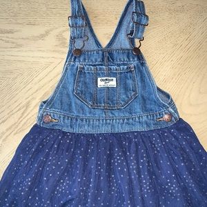💕HP💕 OshKosh B’gosh Girls Overall Tulle Dress